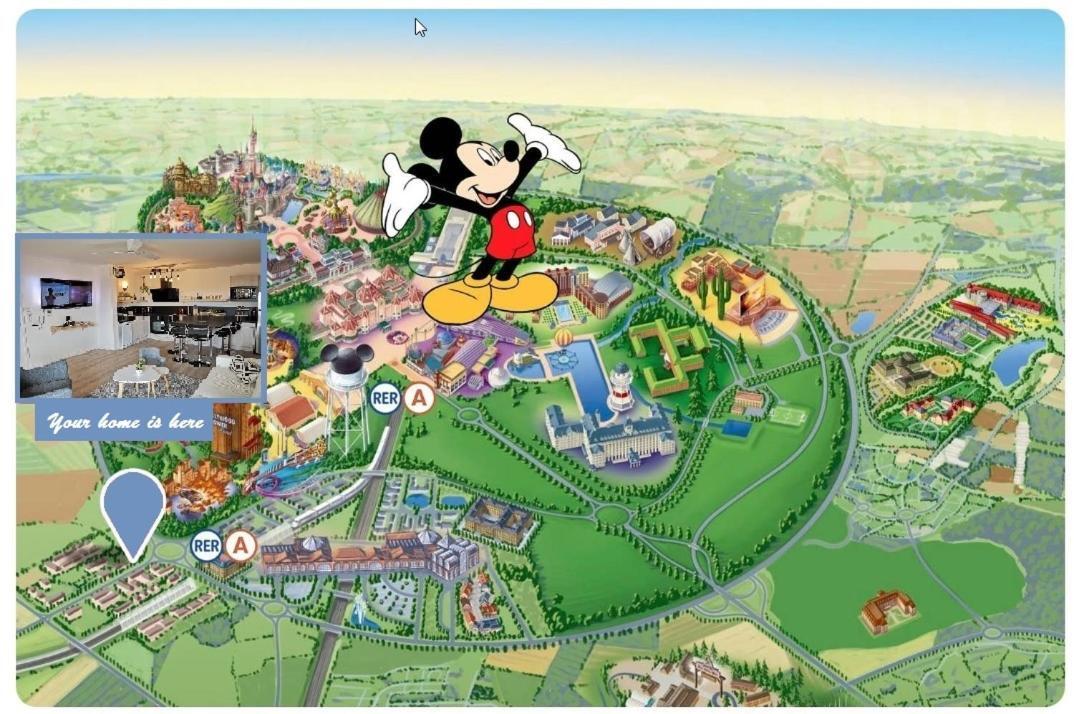 Myhomezen Montevrain Disneyland Val D'Europe - 3D Playstation 4 Екстер'єр фото